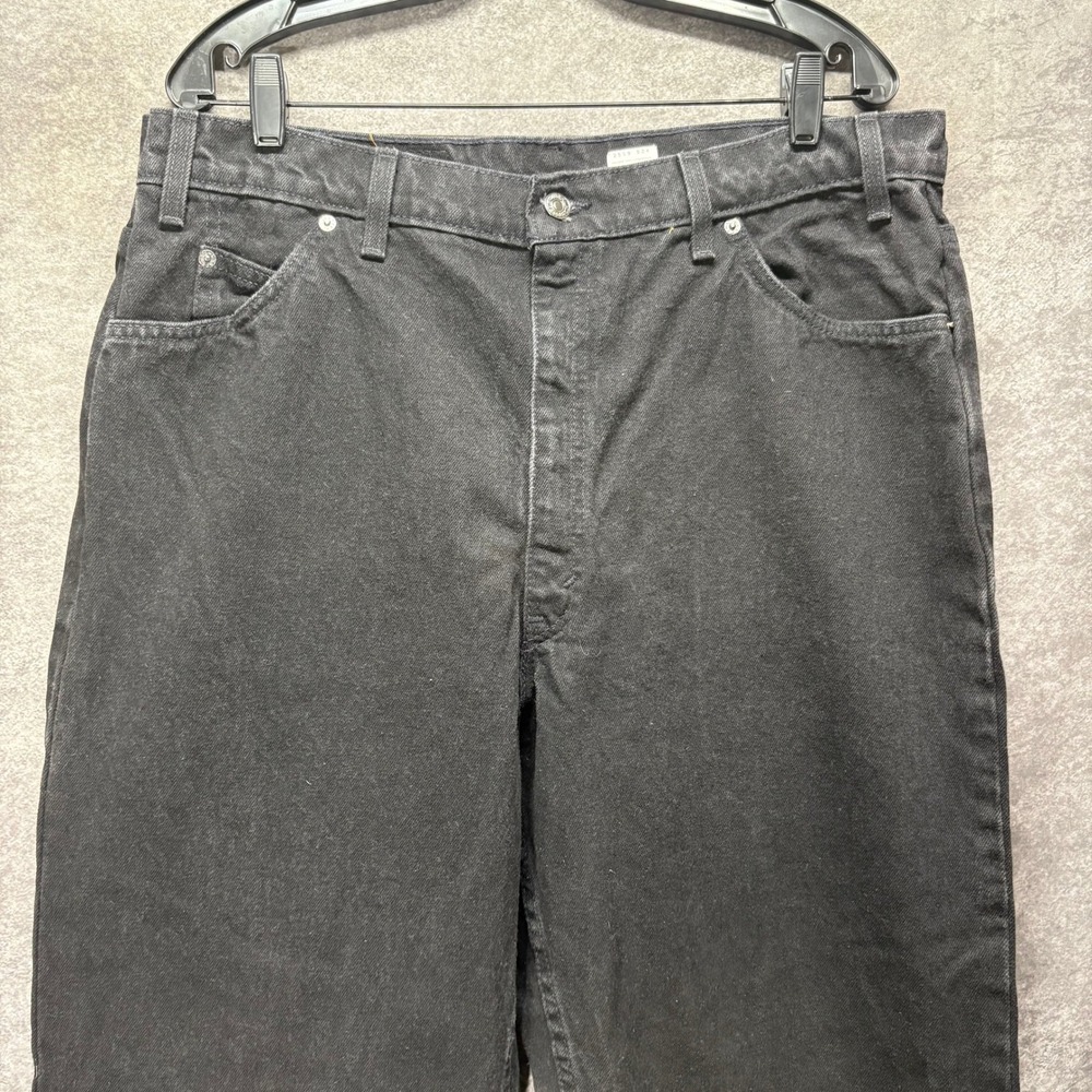 Vintage 90s Levis 550 Black Relaxed Fit Jeans Mens 38x32 Orange Tab Made in USA - Picture 2 of 16